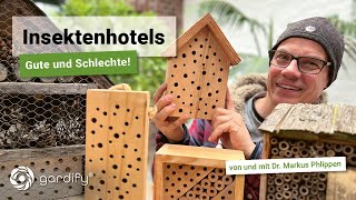 Insektenhotel kaufen oder selber bauen Unterschied zwischen Gut und Schlecht [upl. by Eidnas]