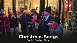 Sean Boland a Brown Thomas Doorman serenading people of Grafton Street with some Christmas songs [upl. by Thaddus]