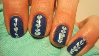 Serduszka  tutorial  Hearts nail art  Wzorki na paznokcie [upl. by Llevrac]