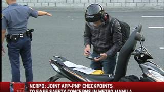 Soldiers cops man checkpoints in Metro Manila [upl. by Assilrac374]