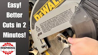 How to Change a DeWalt Miter Saw Blade  DW708 [upl. by Singhal916]