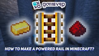 How to Make a Powered Rail in Minecraft [upl. by Nimzay504]