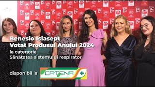 Benesio Islasept a fost ales ”Produsul Anului 2024” la categoria quotSănătatea sistemului respiratorquot [upl. by Loggins]