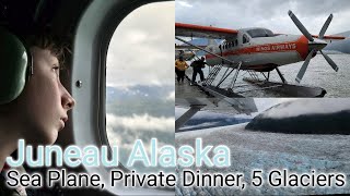 Juneau Alaska Sea Plane Glacier Tour Experience 2024 Taku Lodge [upl. by Yellah]