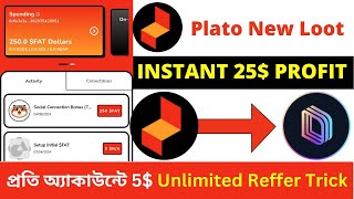 😱Instant 25 Profit  Plato New Offer  Taskon Airdrop  Today New Loot  Crypto Loot [upl. by Kcub]