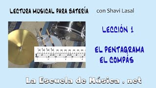 Cómo leer una partitura de batería  Lección 1 [upl. by Anzovin39]