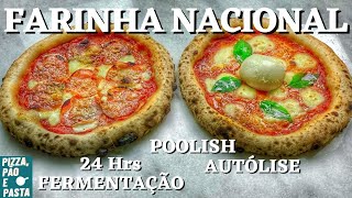 PIZZA LONGA FERMENTAÇÃO  NAPOLITANA COM FARINHA NACIONAL TIPO 1 [upl. by Rip]