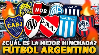 ¿Quién tiene la mejor hinchada del fútbol argentinoquot Boca River Racing [upl. by Acnalb]