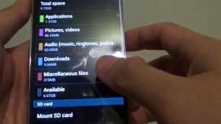 Samsung Galaxy S4 How to Unmount an SD Card [upl. by Aisats]