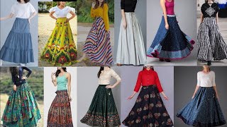 Latest Long skirt Designs  long Skirt  lehenga Designs  frill lehenga Styles [upl. by Turmel]