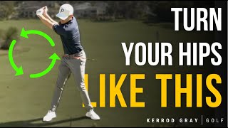 How To Turn the Hips Properly in the Backswing  The Correct Way [upl. by Nodnol186]