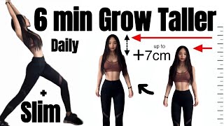 6 Easy Stretches  Workouts to GROW TALLER amp Fix Posture Height Increase Exercises  Daily Routine [upl. by Lilith]