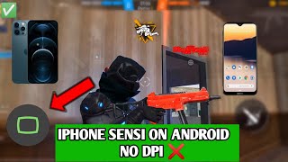 How To Get iphone Sensitivity☠️ in Android📱 Free Fire [upl. by Corbie]