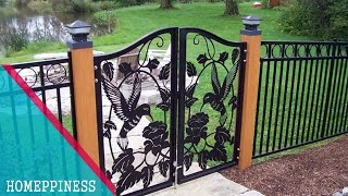 MUST WATCH 30 Modern Metal  Iron Fence Gates Ideas [upl. by Inait]