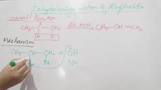 Dehydrohalogenation of alkyl halide as preparatory method of alkenes [upl. by Arreit]