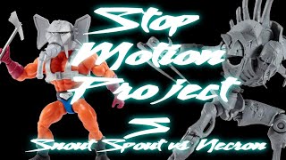 Stop Motion Project 5 Snout Spout MOTU VS Necron WARHAMMER [upl. by Eran]