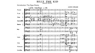 Score Copland  quotBilly the Kidquot Suite 1938 for orchestra [upl. by Kurys]