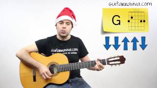 Aprende Burrito Sabanero en guitarra fácil tutorial villancicos tutorial acordes [upl. by Cohberg751]