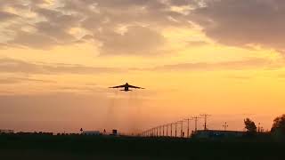 Antonov AN124 Rusłan take off from EPRZ RzeszówJasionka Airport [upl. by Nrubua]