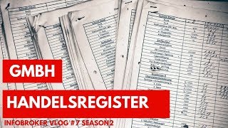 Welche Informationen liefert der Handelsregisterauszug einer GmbH  infobroker vlog 7 [upl. by Jenica]