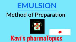 pharmaceuticsEmulsionMethod of preparationTrituration ampBottle methodBpharmDpharm [upl. by Nylatsyrk]