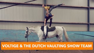 Voltige met de Dutch Vaulting Show Team  PaardenpraatTV [upl. by Rolandson]