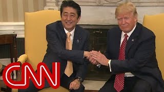 Trumps awkward handshakes with world leaders [upl. by Ursa]