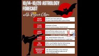 10141020 ASTRO TAROT FORECAST w Regina Olson [upl. by Tila819]