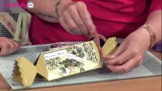 How To Make A Paper Christmas Cracker  docrafts Creativity TV [upl. by Anahgem]