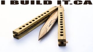 Making This REAL Wooden Butterfly Knife [upl. by Pearl735]