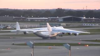 RARE Antonov 225 Mriya Takeoff at Minneapolis [upl. by Eicaj]