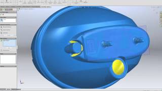 Solidworks  Symmetry plane by using Geomagic Capture [upl. by Arayc629]