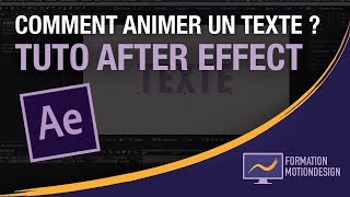 Comment animer un texte sur after effect   Tuto Motion Design [upl. by Georglana]