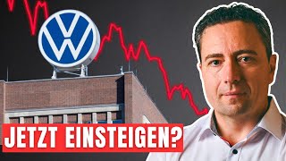 VW Aktie stürzt ab  Jetzt kaufen 71 seit den Höchstständen [upl. by Eidnarb]