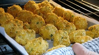 Beignets de choufleur croustillants au four  Easy Cauliflower Fritters Recipe [upl. by Nicholl605]