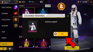 FREE TOKEN 🎁 EXCHANGE 👉 RARE BUNDLE 😱 TODAY REWARDS 🔥 FREE FIRE [upl. by Jaquelyn716]