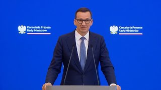 Kłótnia na konferencji Morawieckiego Pytanie dziennikarza TVN zdenerwowało premiera [upl. by Trin]