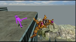 Gmod Fnaf l Throwing fnaf off epic building [upl. by Francie]