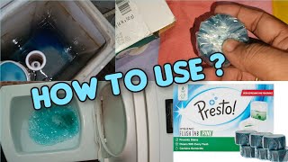 How to Use Flush Tablets  Amazon Presto Flush Tabs  Flush Toilet Cleaner Tabs [upl. by Seroled]