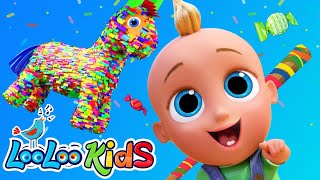 Break the Pinata  1 Hour Compilation of Childrens Favorites  Kids Songs by LooLoo Kids [upl. by Theta]