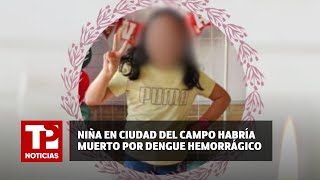 Niña en Ciudad del Campo habría muerto por Dengue hemorrágico 20062024 TPNoticias [upl. by Ilajna]