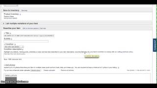 Revise or Edit an Item on eBay [upl. by Torrence]