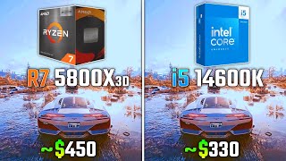 RYZEN 7 5800X3D vs INTEL i514600K  Test in 6 Games [upl. by Aramaj]