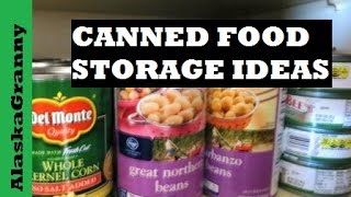 Canned Food Storage Ideas Prepping Long Term Food Storage [upl. by Paehpos]