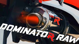 Honda xr 125 Dominator exhaust ride  RAW sound [upl. by Gschu]