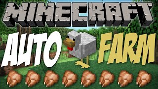 Automatic Chicken Farm in Minecraft 110 [upl. by Zanahs]