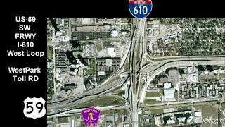 HoustonTX US59 Interchanges Stack City Part 2 [upl. by Nnylecoj]