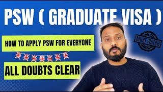 How to Apply PSW UK  Graduate Visa All doubts Cleared [upl. by Arita]