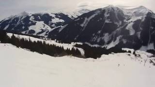 Saalbach  Piste 25 Sonnhofabfahrt  22a [upl. by Verdie625]