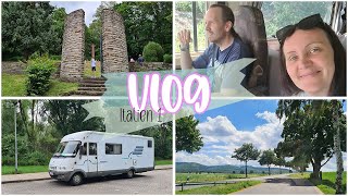 Italien VLOG 1  Los geht die Reise  Probleme beim Gastanken  Reisen im Wohnmobil [upl. by Dorn]